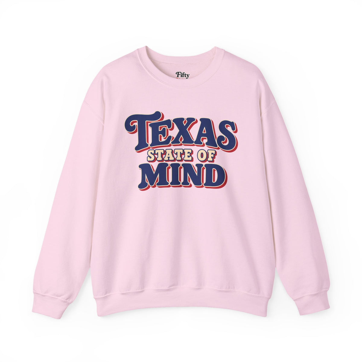 Texas State Of Mind Unisex Crewneck Sweatshirt State Name Graphic