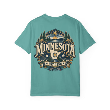 Minnesota Established 1858 Unisex Comfort Color 1717 Streetwear Graphic Tee