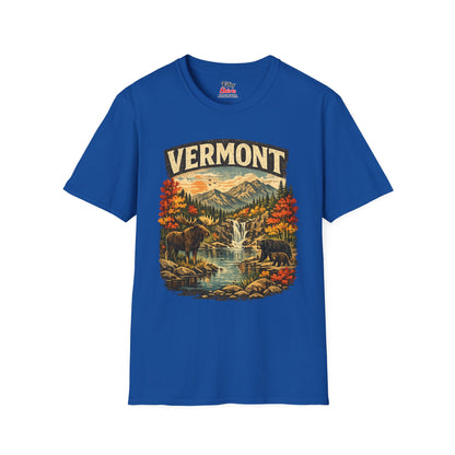 Vermont Wildlife Unisex Softstyle T Shirt State Pride Graphic Tee Collections FS03