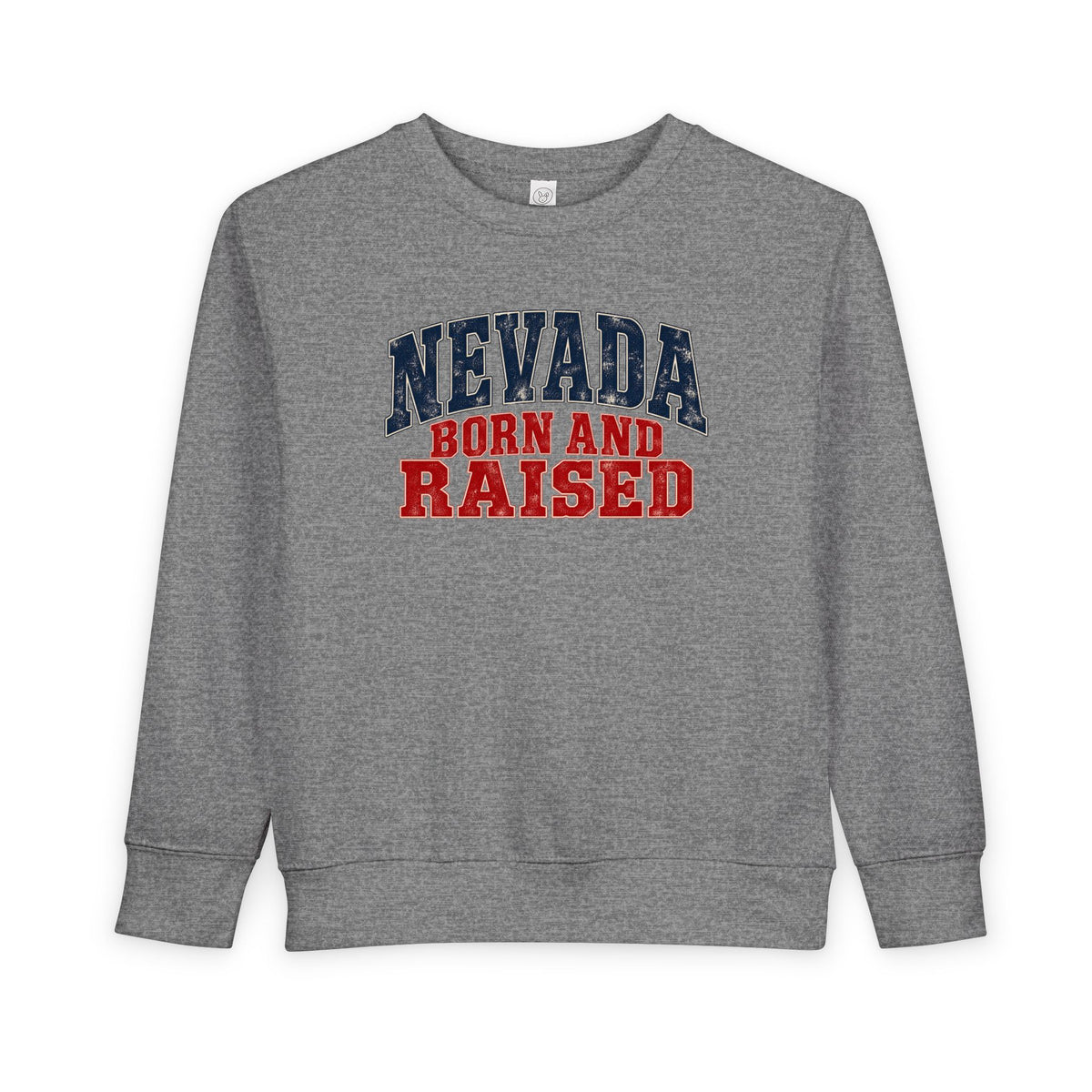 Nevada Born and Raised Desert Heritage Unisex Toddler Sweatshirt