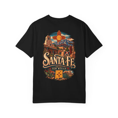 Santa Fe New Mexico Unisex Comfort Color 1717 Streetwear Graphic Tee