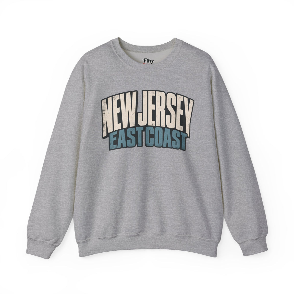 New Jersey East Coast Unisex Crewneck Sweatshirt State Name Graphic