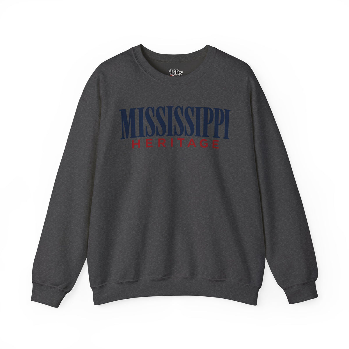 Mississippi Heritage Unisex Crewneck Sweatshirt State Name Graphic