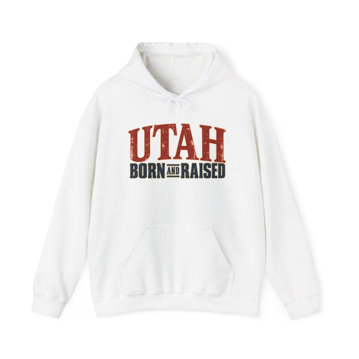 Utah Born and Raised Premium Heritage Unisex Hoodie Graphic