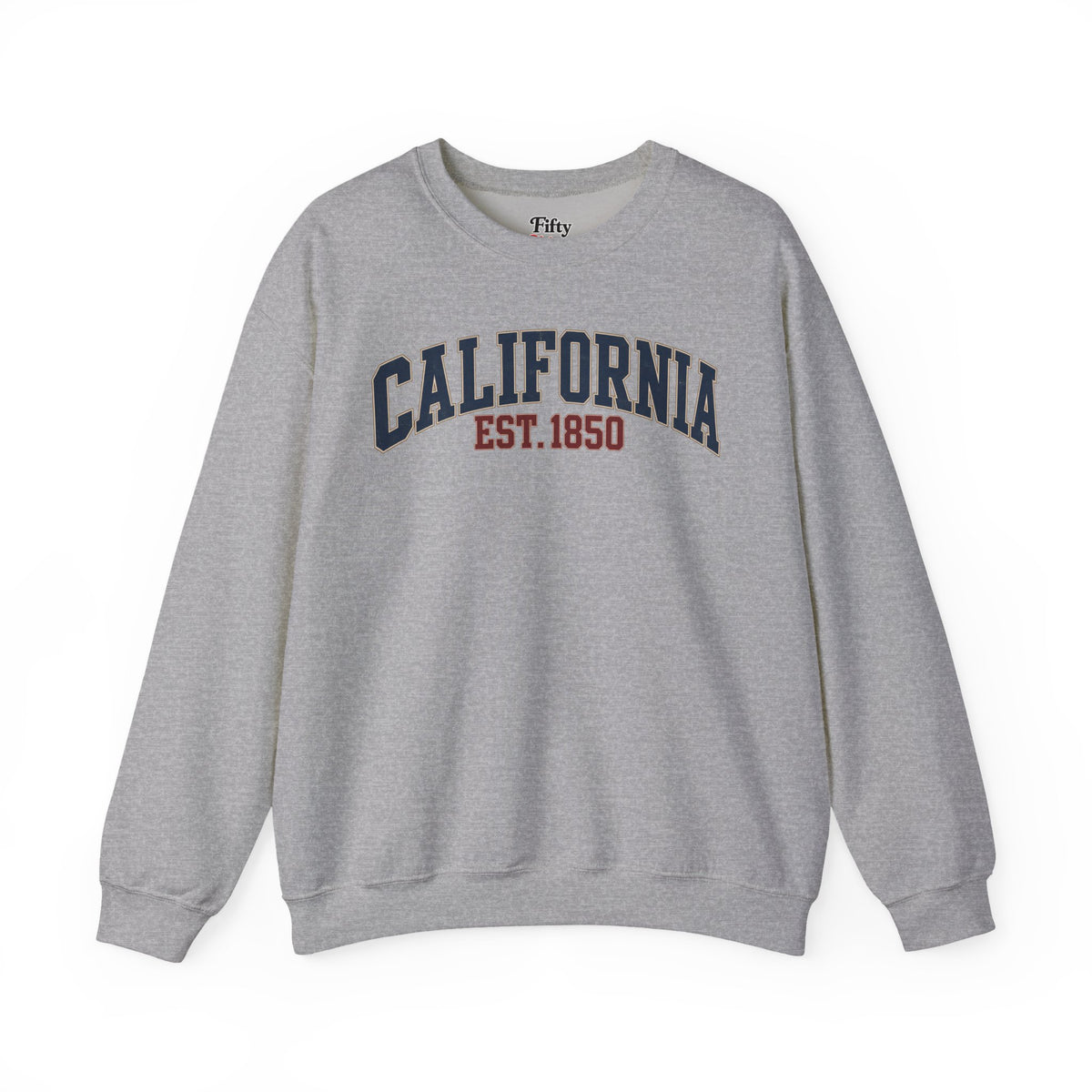 California Est. 1850 Unisex Crewneck Sweatshirt State Name Graphic