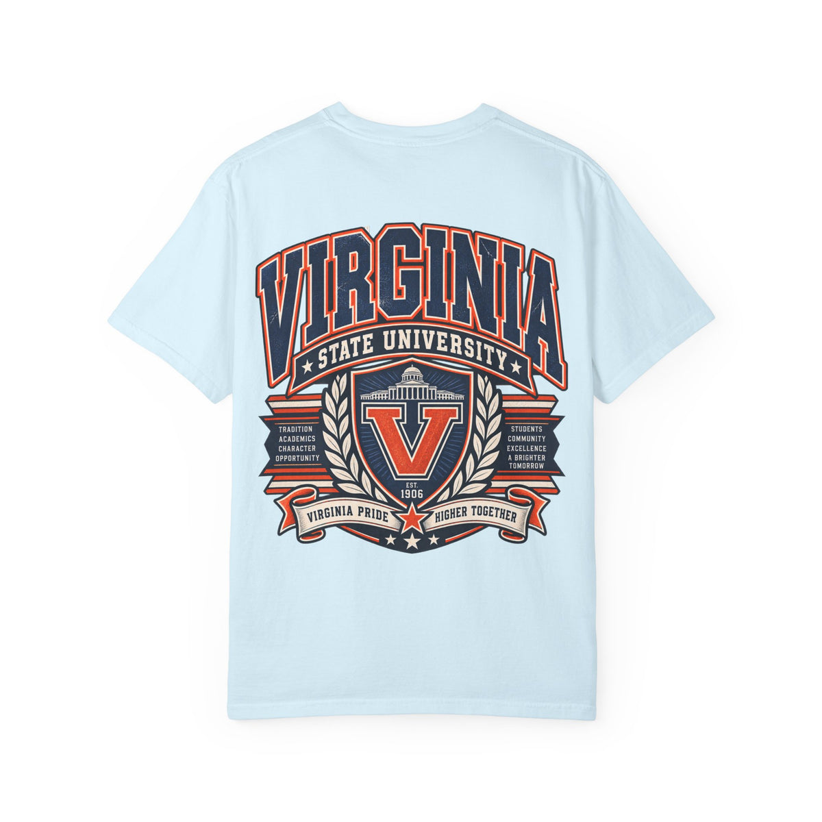 Virginia State University Unisex Comfort Color 1717 Streetwear Graphic Tee