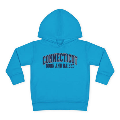 Connecticut Born and Raised Vintage Athletic Heritage Unisex Toddler Pullover Fleece Hoodie