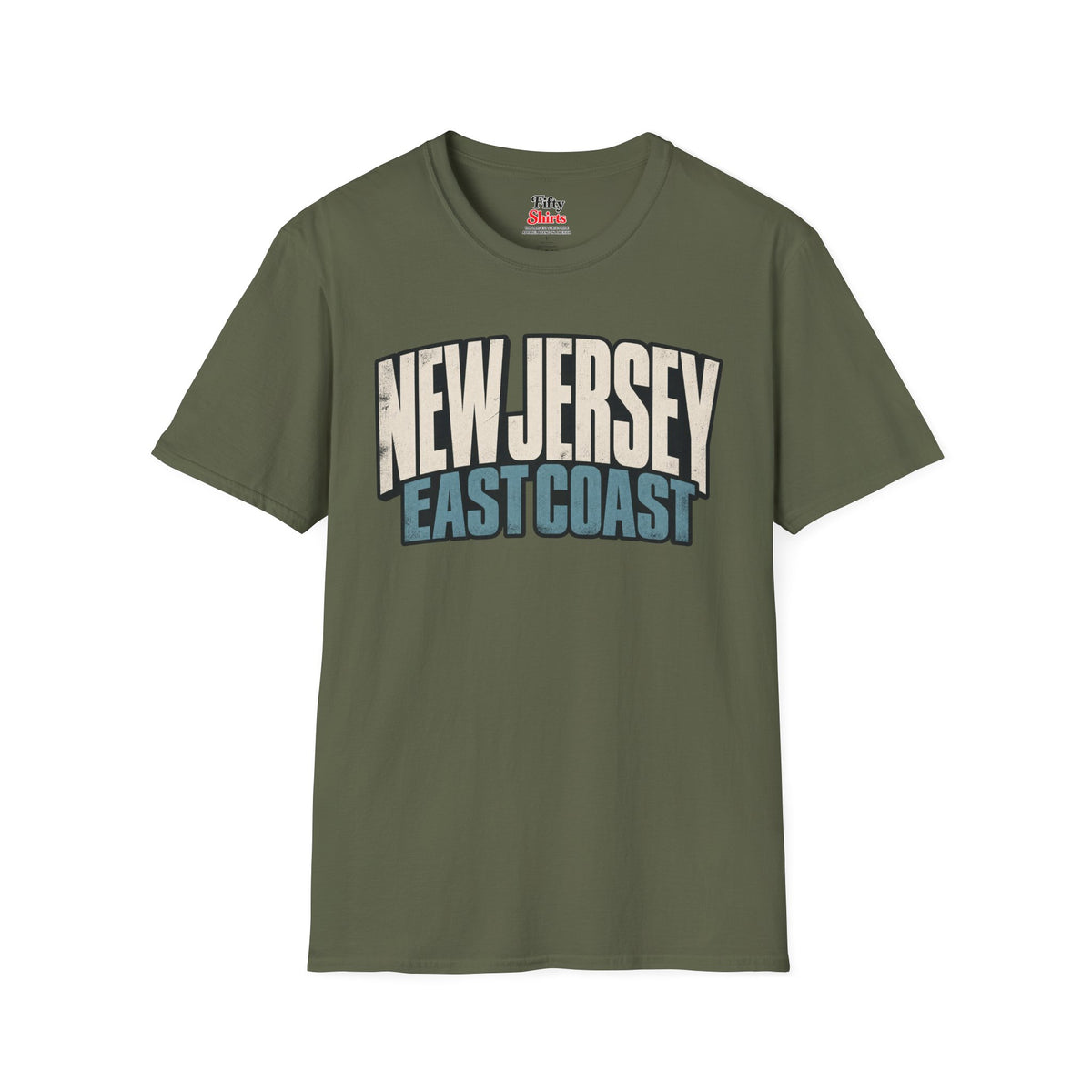 New Jersey East Coast Unisex Softstyle T Shirt State Name Graphic Tee