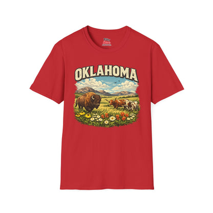 Oklahoma Wildlife Unisex Softstyle T Shirt State Pride Graphic Tee Collections FS03