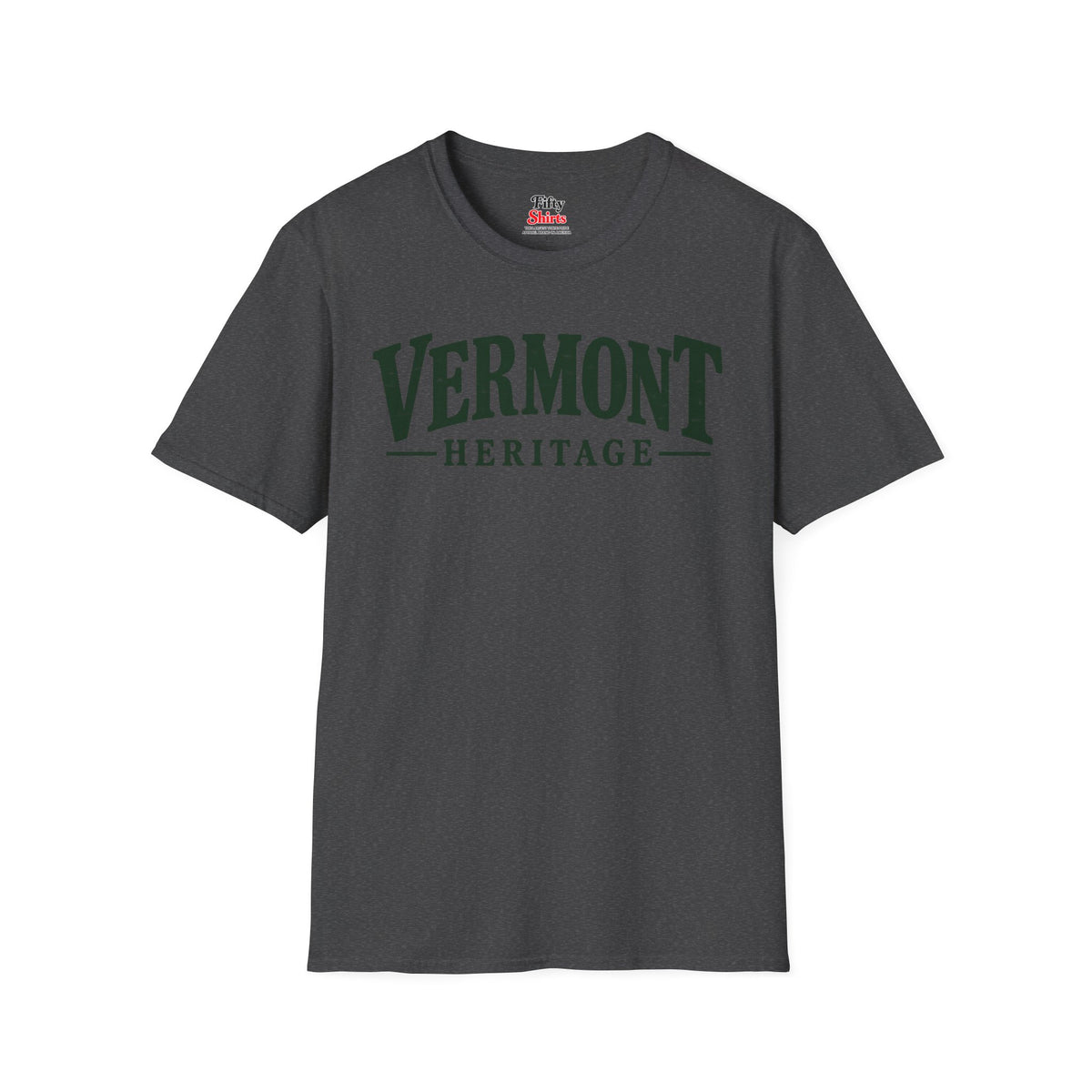 Vermont Heritage Unisex Softstyle T Shirt State Name Graphic Tee