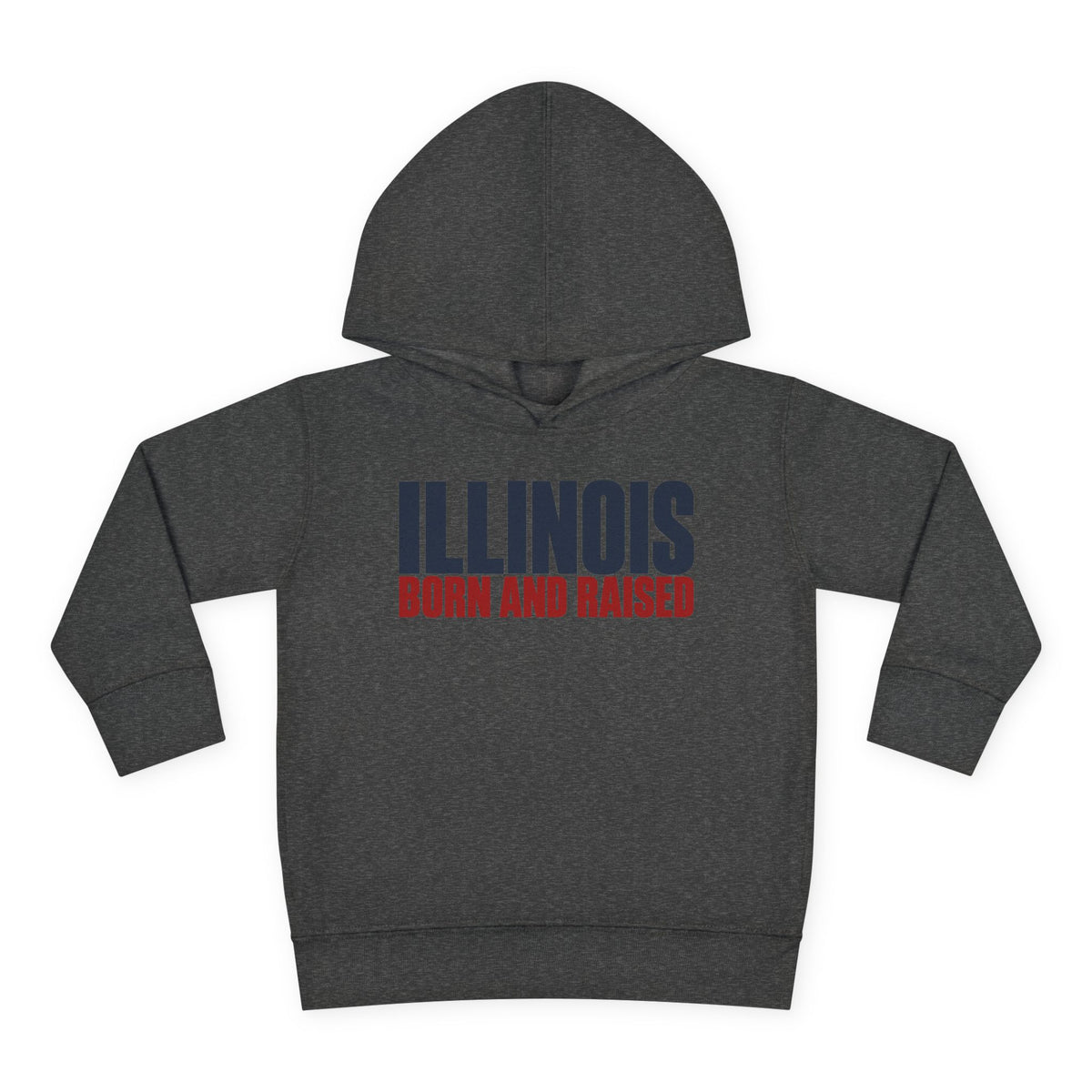 Illinois Born and Raised Modern Midwest Streetwear Unisex Toddler Pullover Fleece Hoodie