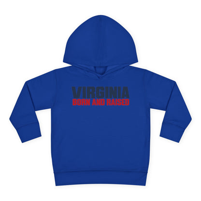 Virginia Born and Raised Minimal Modern Unisex Toddler Pullover Fleece Hoodie