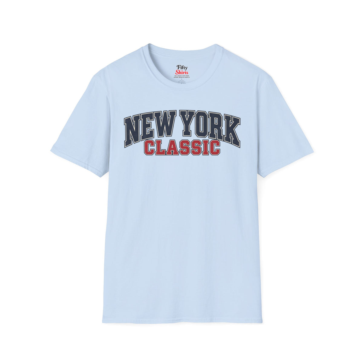 New York Classic Unisex Softstyle T Shirt State Name Graphic Tee