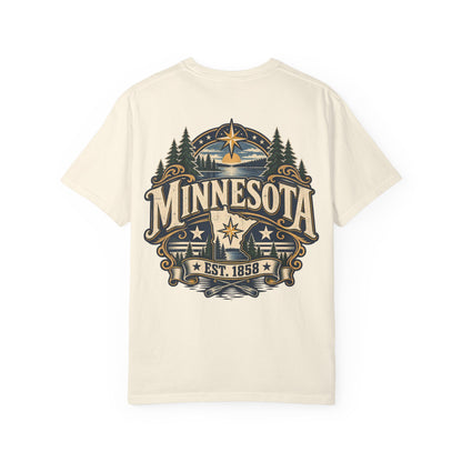 Minnesota Established 1858 Unisex Comfort Color 1717 Streetwear Graphic Tee