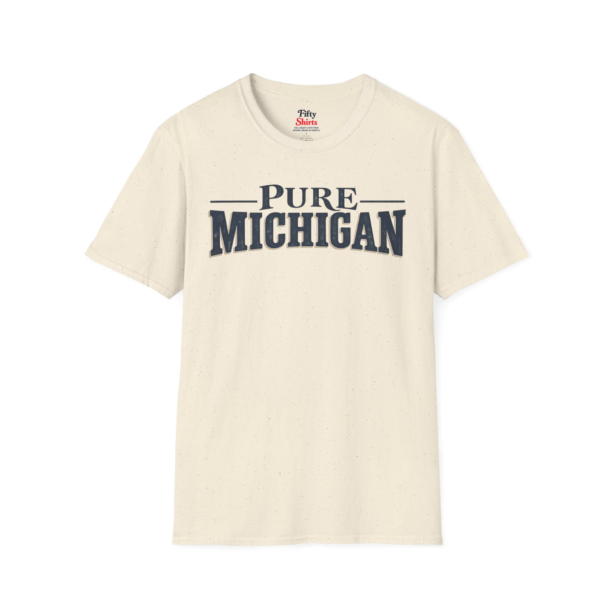 Pure Michigan Unisex Softstyle T Shirt State Name Graphic Tee