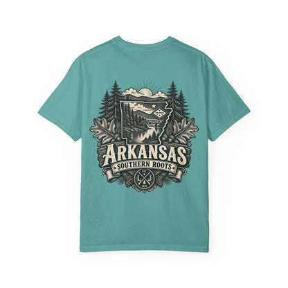 Arkansas Southern Roots Unisex Comfort Color 1717 Streetwear Graphic Tee