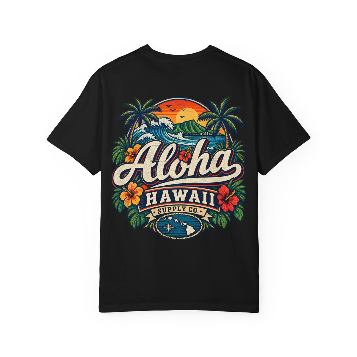 Hawaii Aloha Supply Co Unisex Comfort Color 1717 Streetwear Graphic Tee