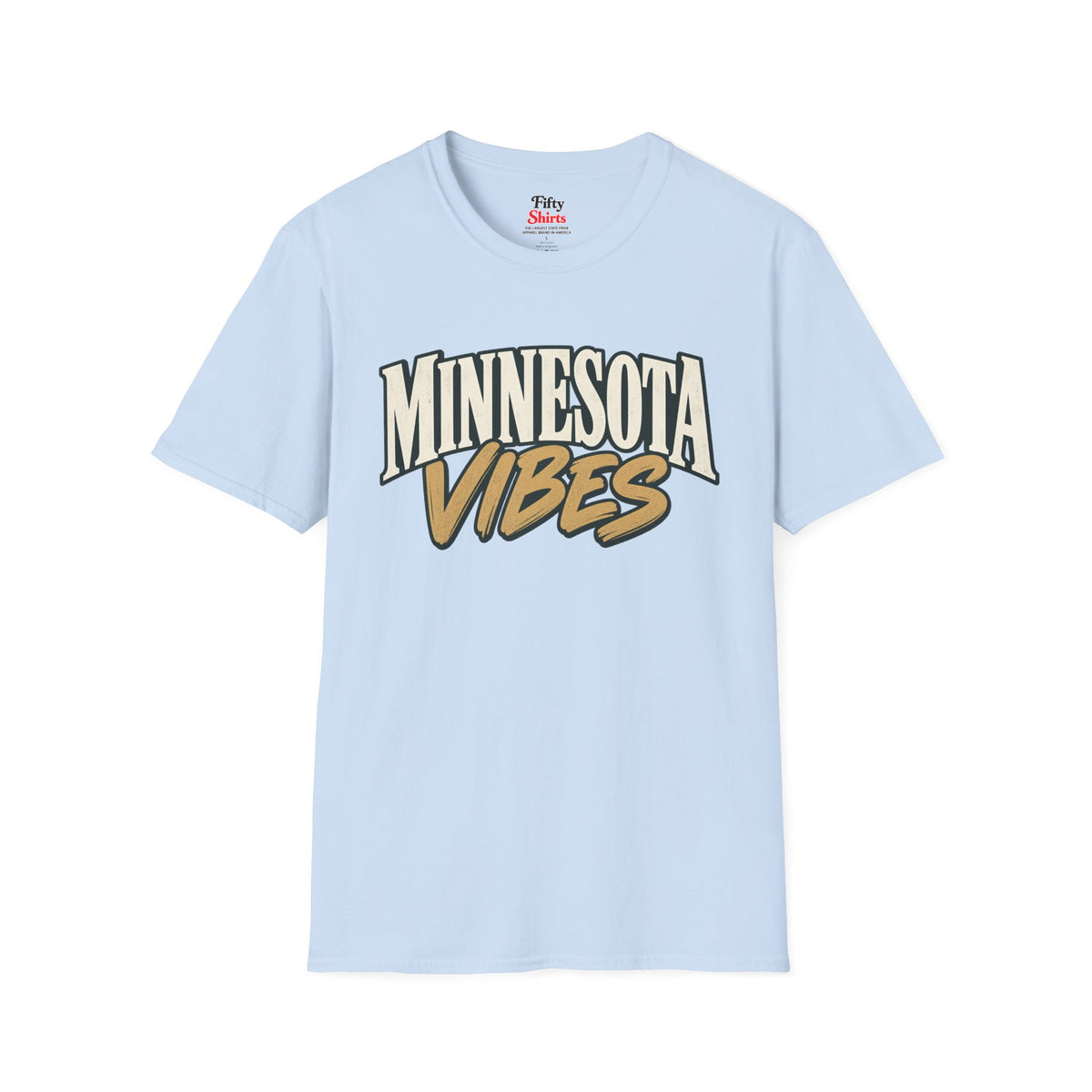 Minnesota Vibes Unisex Softstyle T Shirt State Name Graphic Tee