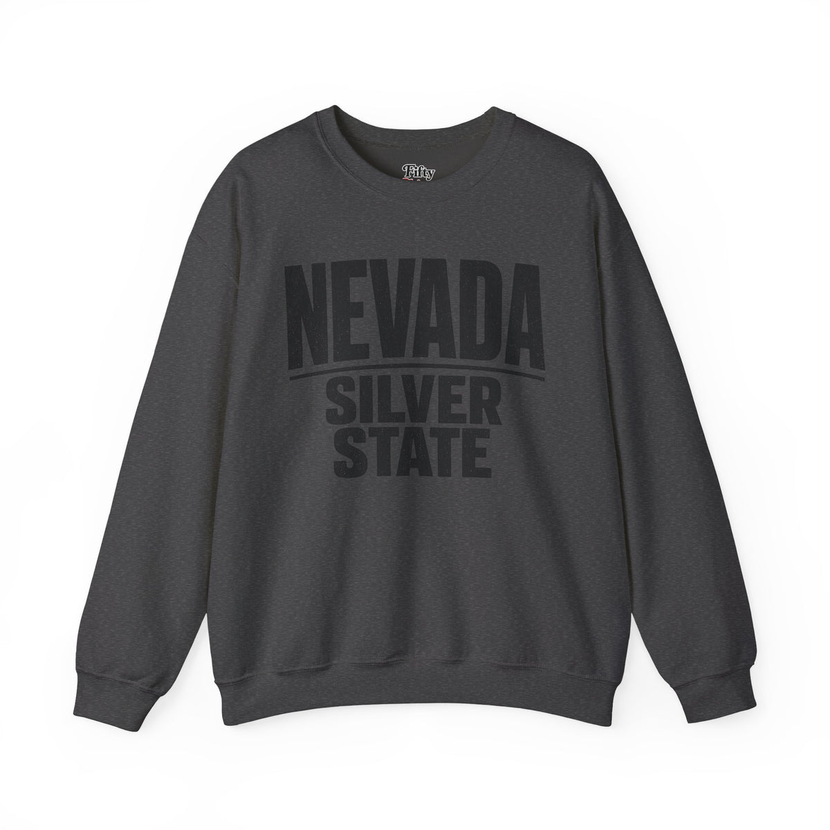 Nevada Silver State Unisex Crewneck Sweatshirt State Name Graphic