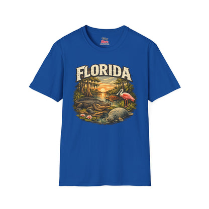 Florida Wildlife Unisex Softstyle T Shirt State Pride Graphic Tee Collections FS03