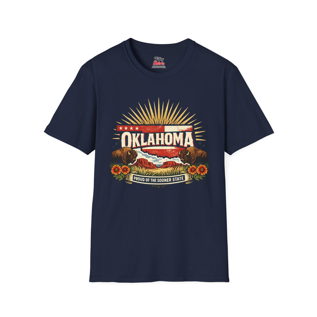 Oklahoma State Pride Unisex Softstyle T Shirt State Pride Graphic Tee Collections FS03
