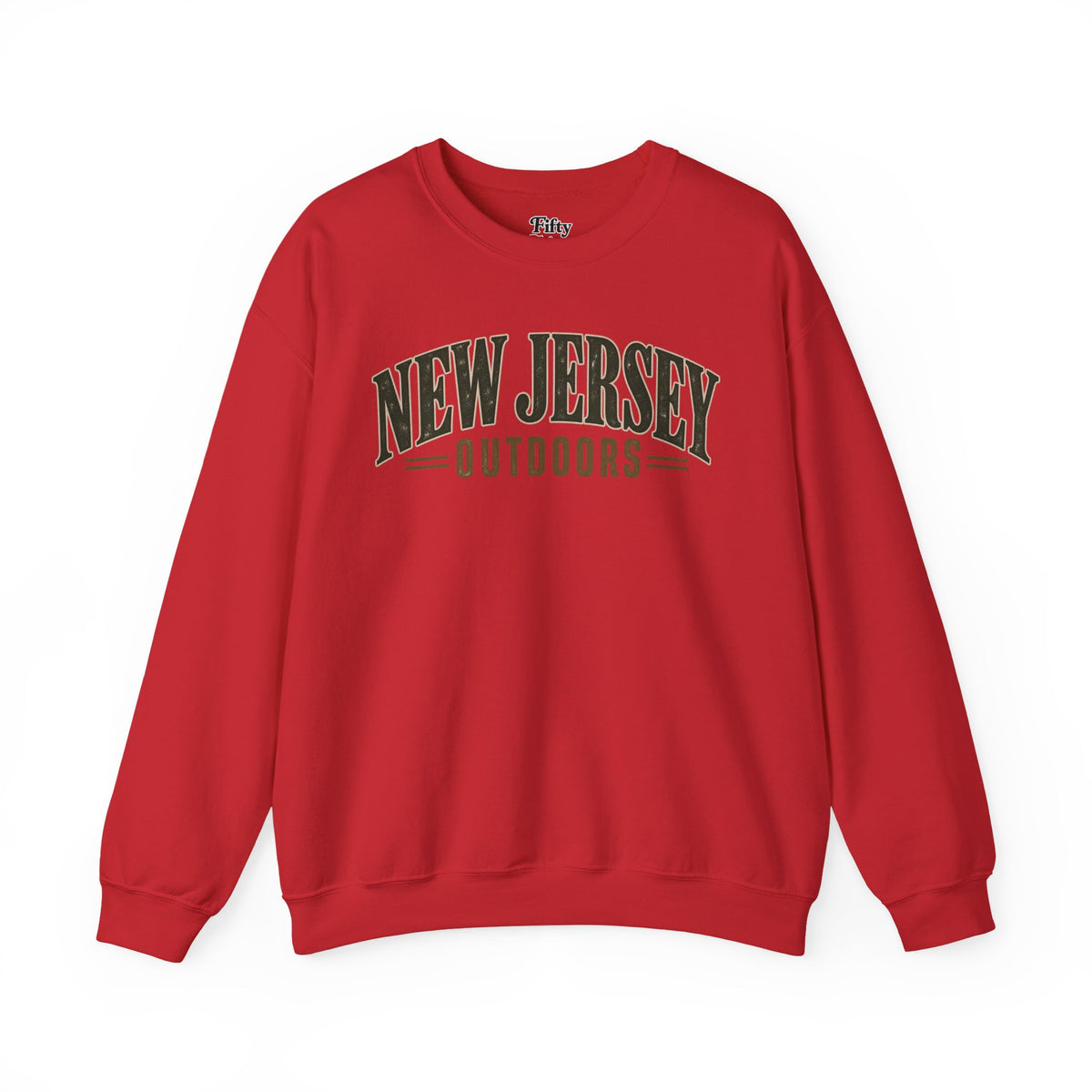 New Jersey Outdoors Unisex Crewneck Sweatshirt State Name Graphic