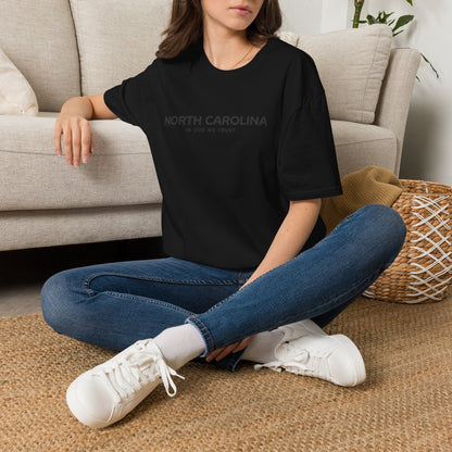 North Carolina All State In God We Trust Front Design Unisex Everyday Tee