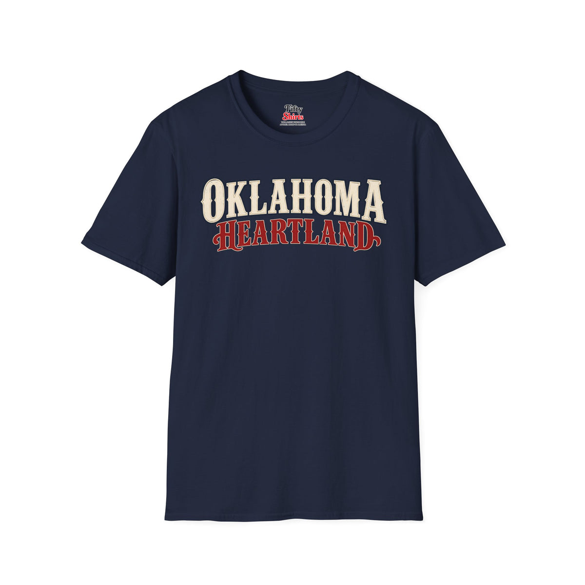 Oklahoma Heartland Unisex Softstyle T Shirt State Name Graphic Tee