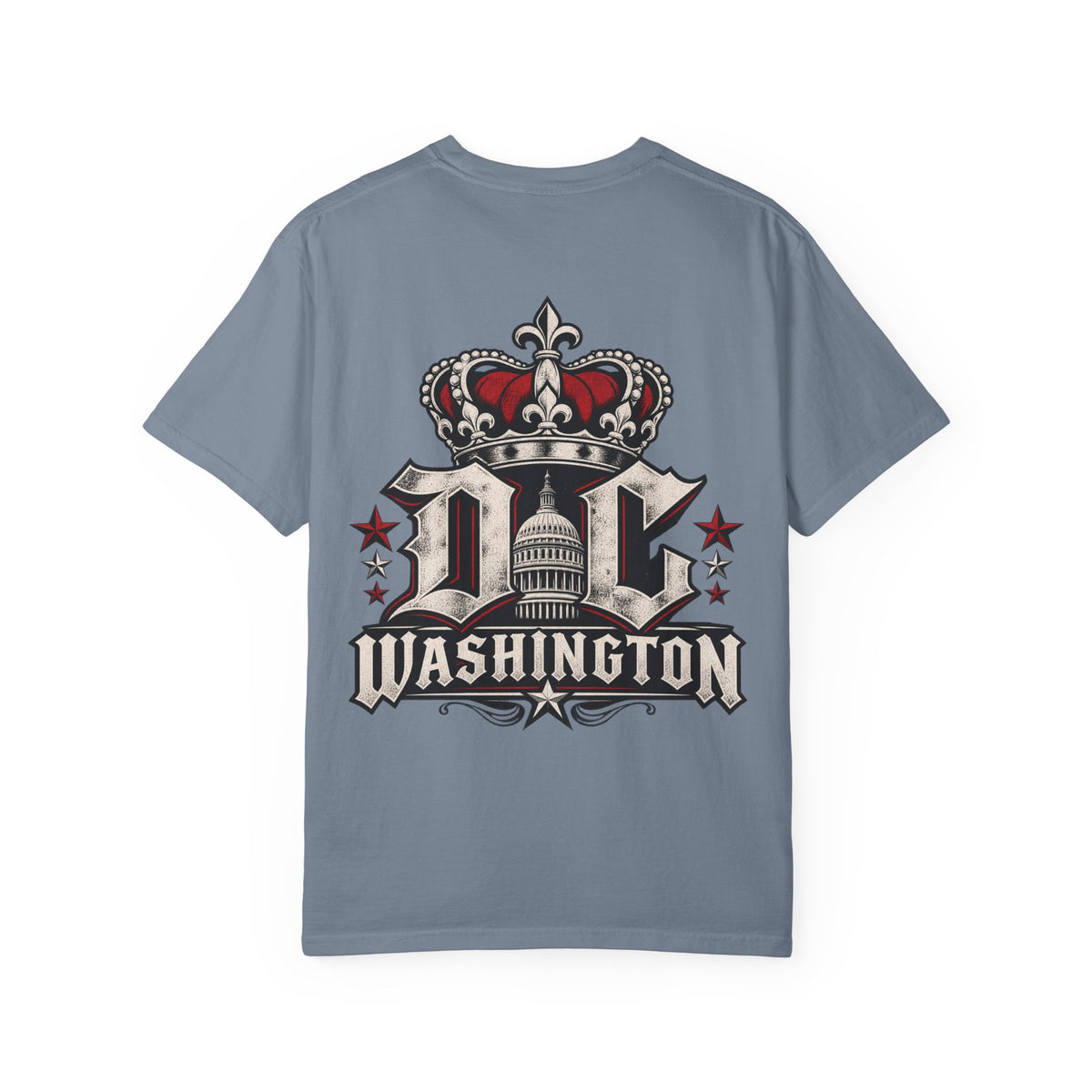 Washington DC Crown Unisex Comfort Color 1717 Streetwear Graphic Tee