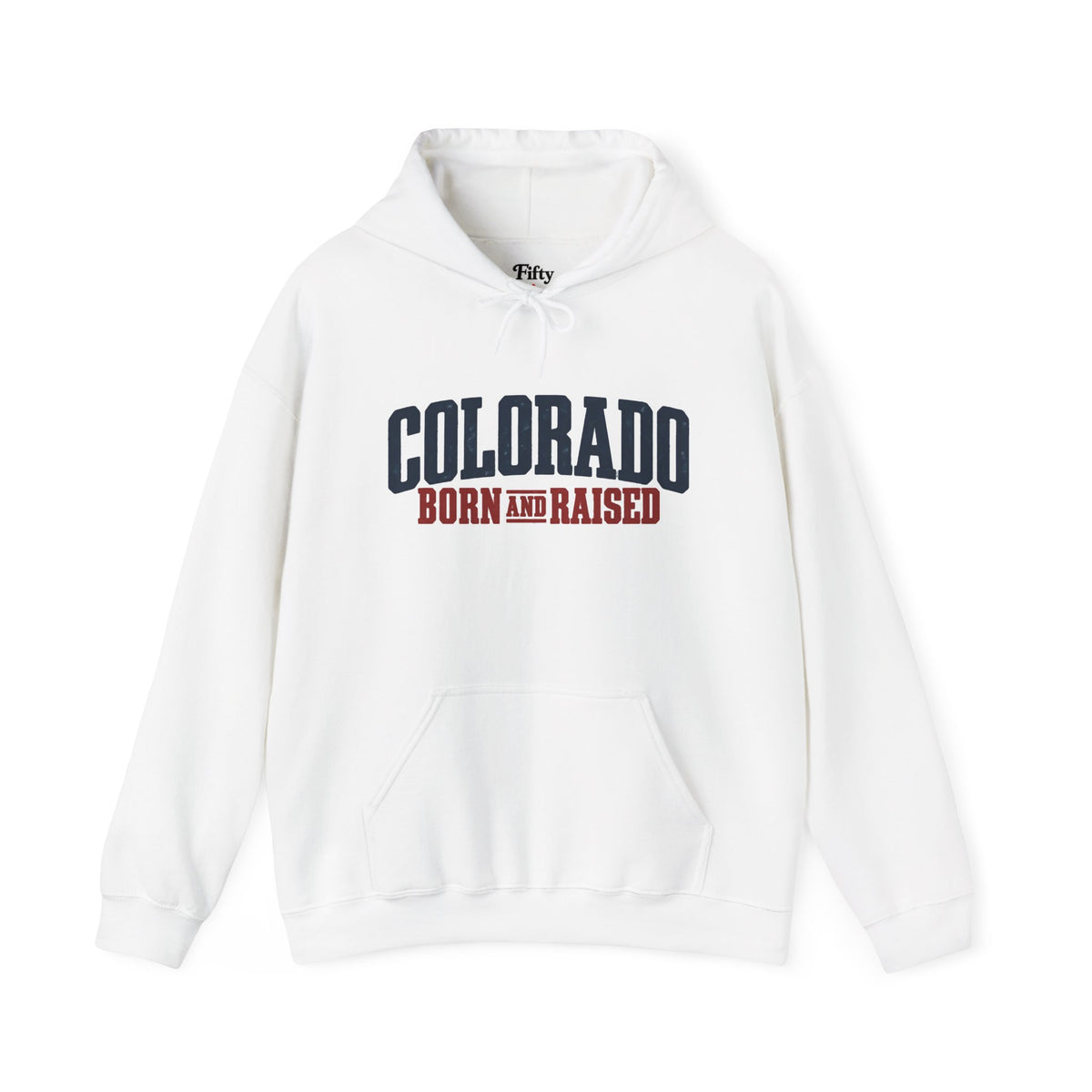 Colorado Born and Raised Rustic Mountain Town Unisex Hoodie Graphic