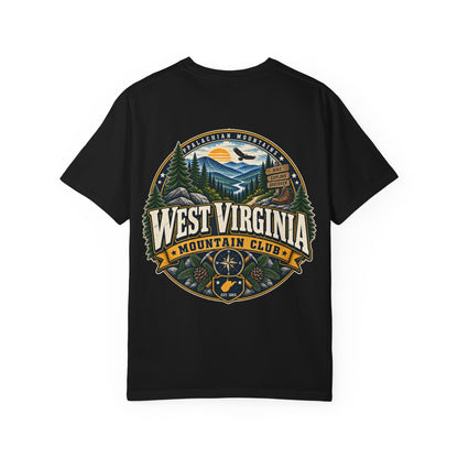 West Virginia Mountain Club Unisex Comfort Color 1717 Streetwear Graphic Tee