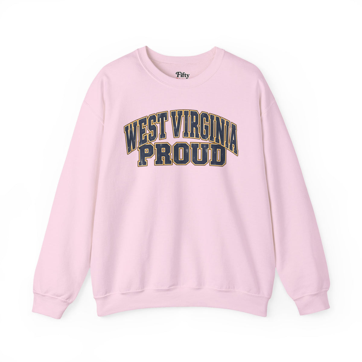 West Virginia Proud Unisex Crewneck Sweatshirt State Name Graphic