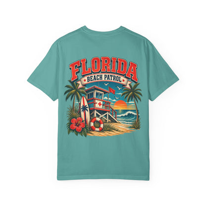 Florida Beach Patrol  Unisex Comfort Color 1717 Streetwear Graphic Tee