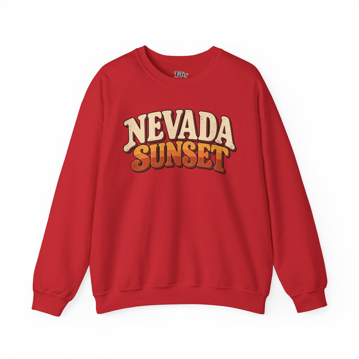 Nevada Sunset Unisex Crewneck Sweatshirt State Name Graphic