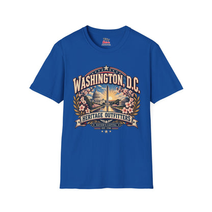 Washington D.C. Heritage Outfitters Unisex Softstyle T Shirt State Pride Graphic Tee Collections FS03