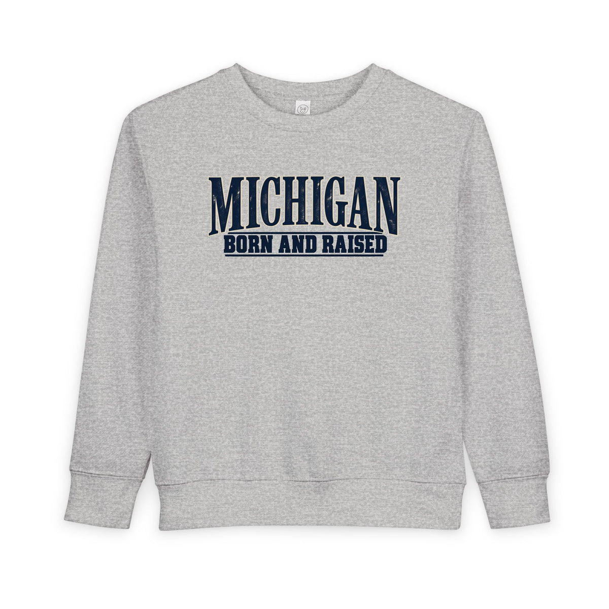 Michigan Born and Raised Premium Heritage Unisex Toddler Sweatshirt