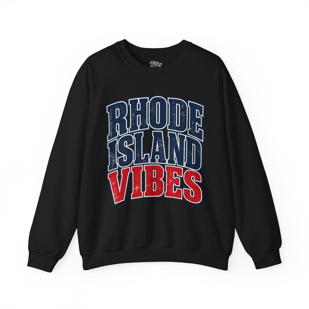 Rhode Island Vibes Unisex Crewneck Sweatshirt State Name Graphic