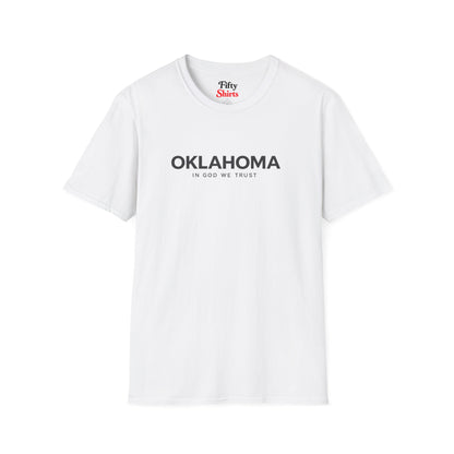 Oklahoma All State In God We Trust Front Design Unisex Everyday Tee