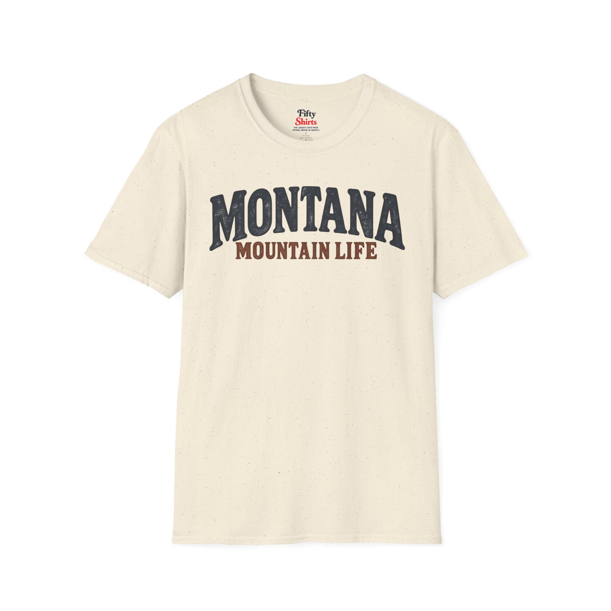 Montana Mountain Life Unisex Softstyle T Shirt State Name Graphic Tee