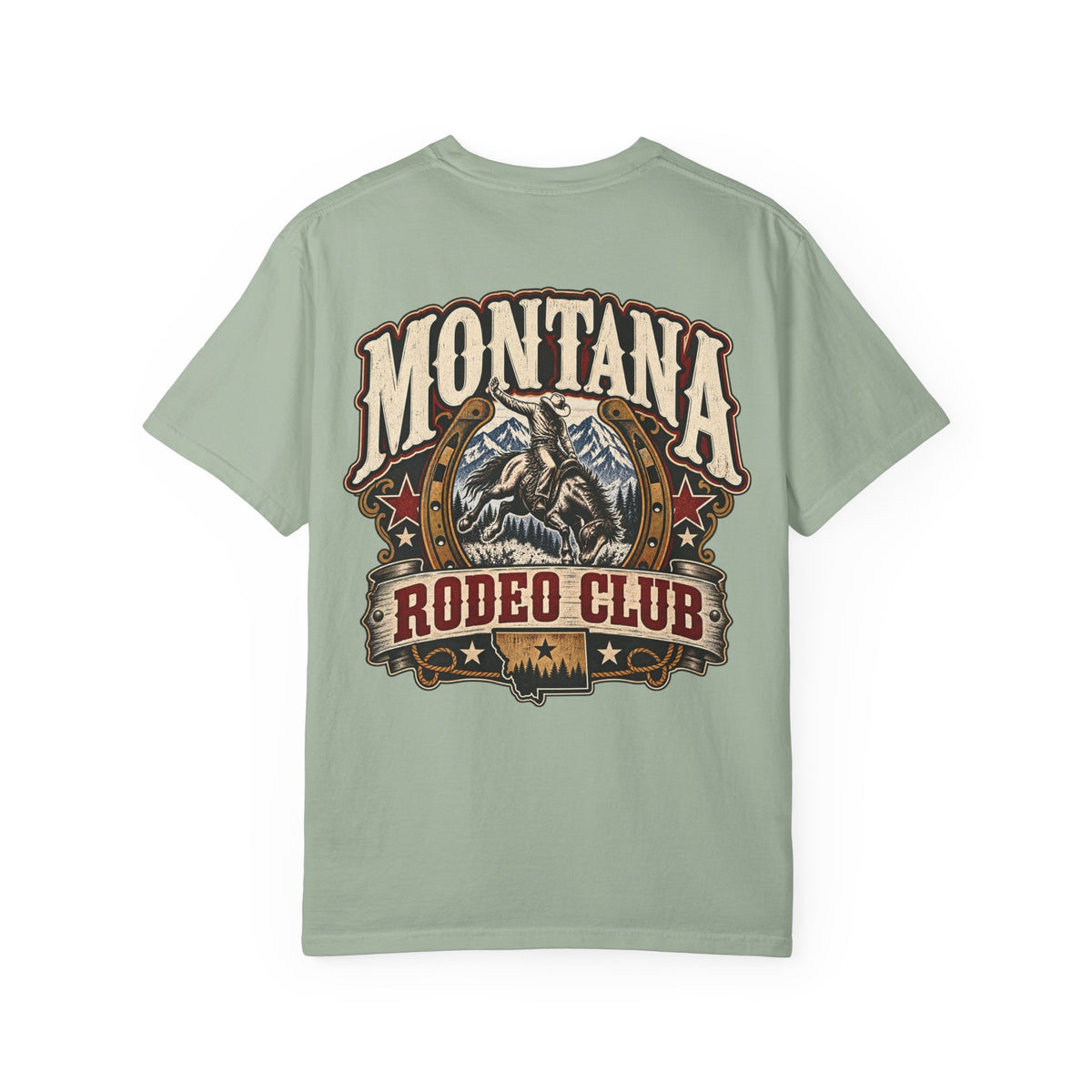 Montana Rodeo Club Unisex Comfort Color 1717 Streetwear Graphic Tee