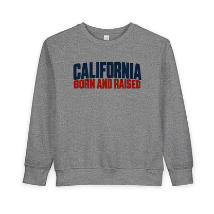 California Born and Raised Workwear Unisex Toddler Sweatshirt