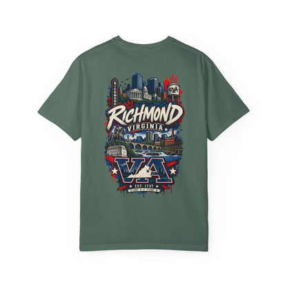 Richmond Virginia Unisex Comfort Color 1717 Streetwear Graphic Tee