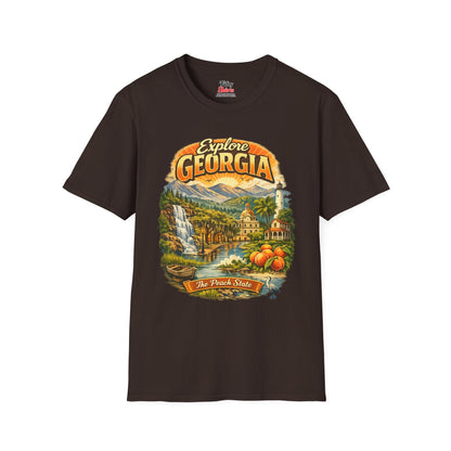 Explore Georgia Unisex Softstyle T Shirt State Pride Graphic Tee Collections FS03