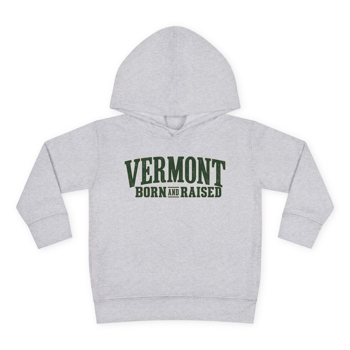 Vermont Born and Raised Premium Vermont Heritage Unisex Toddler Pullover Fleece Hoodie
