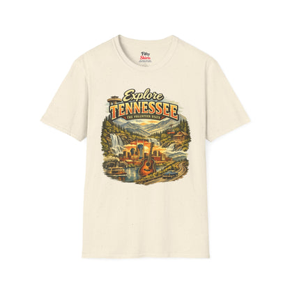 Explore Tennessee Unisex Softstyle T Shirt State Pride Graphic Tee Collections FS03