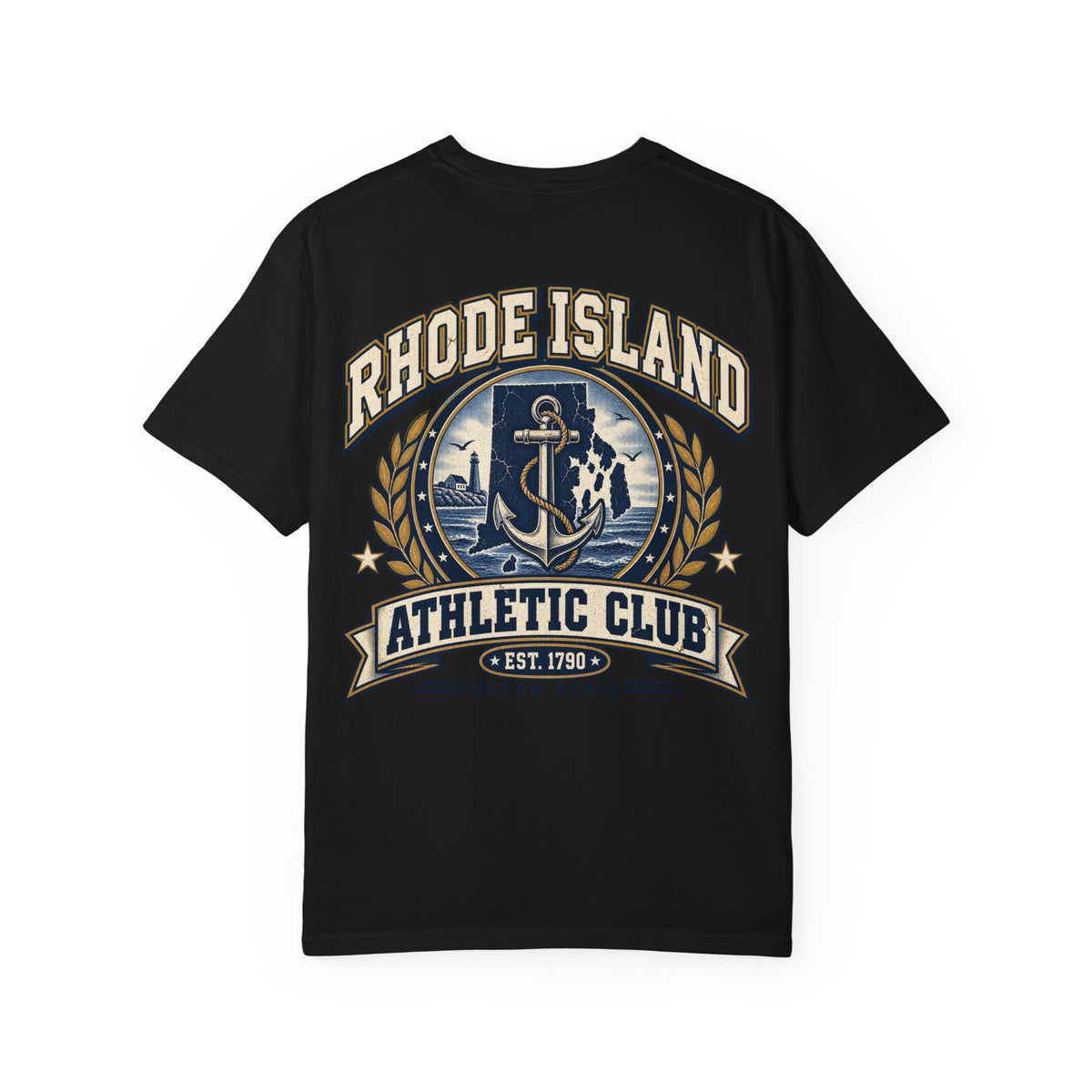 Rhode Island Athletic Club Unisex Comfort Color 1717 Streetwear Graphic Tee