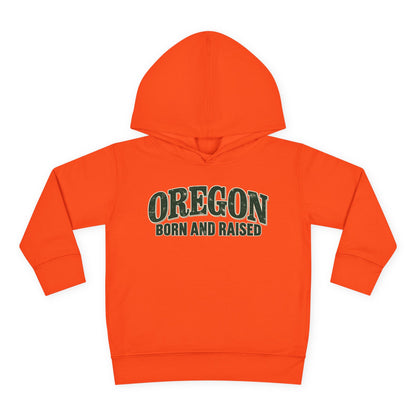 Oregon Born and Raised Classic Souvenir Unisex Toddler Pullover Fleece Hoodie