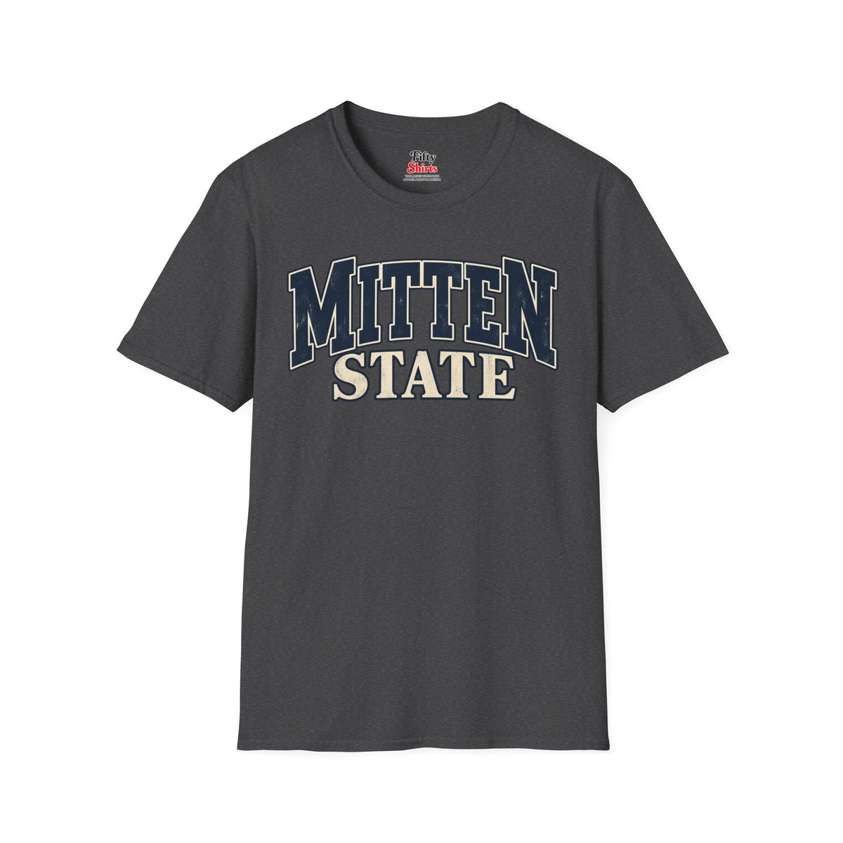 Michigan Mitten State Unisex Softstyle T Shirt State Name Graphic Tee