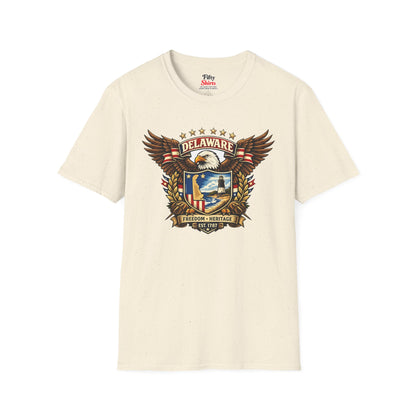 Delaware American Eagle Unisex Softstyle T Shirt State Pride Graphic Tee Collections FS03