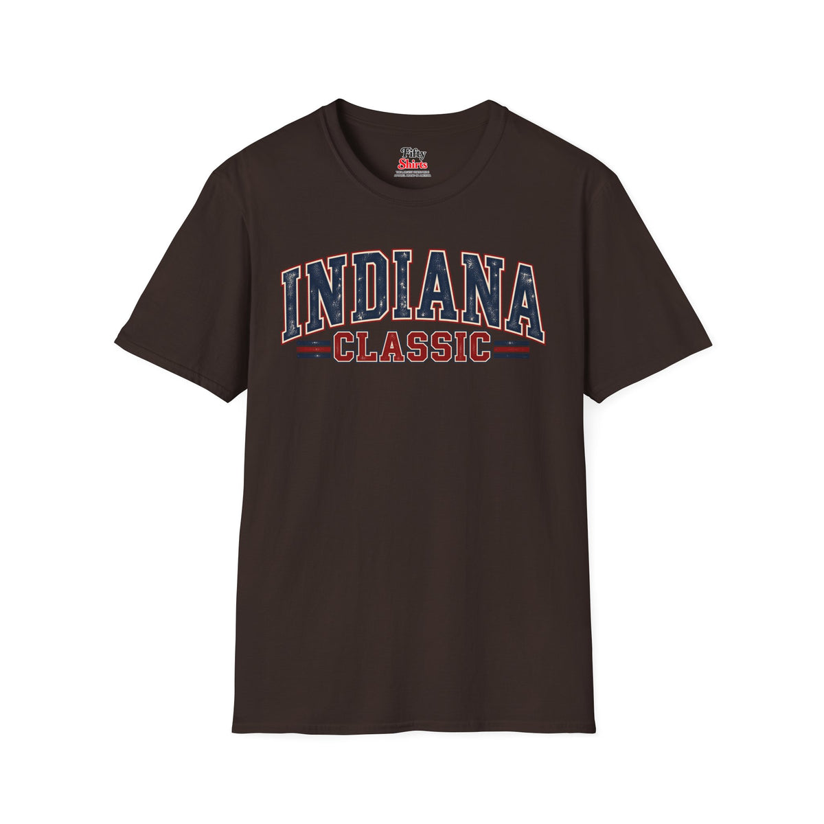 Indiana Classic Unisex Softstyle T Shirt State Name Graphic Tee